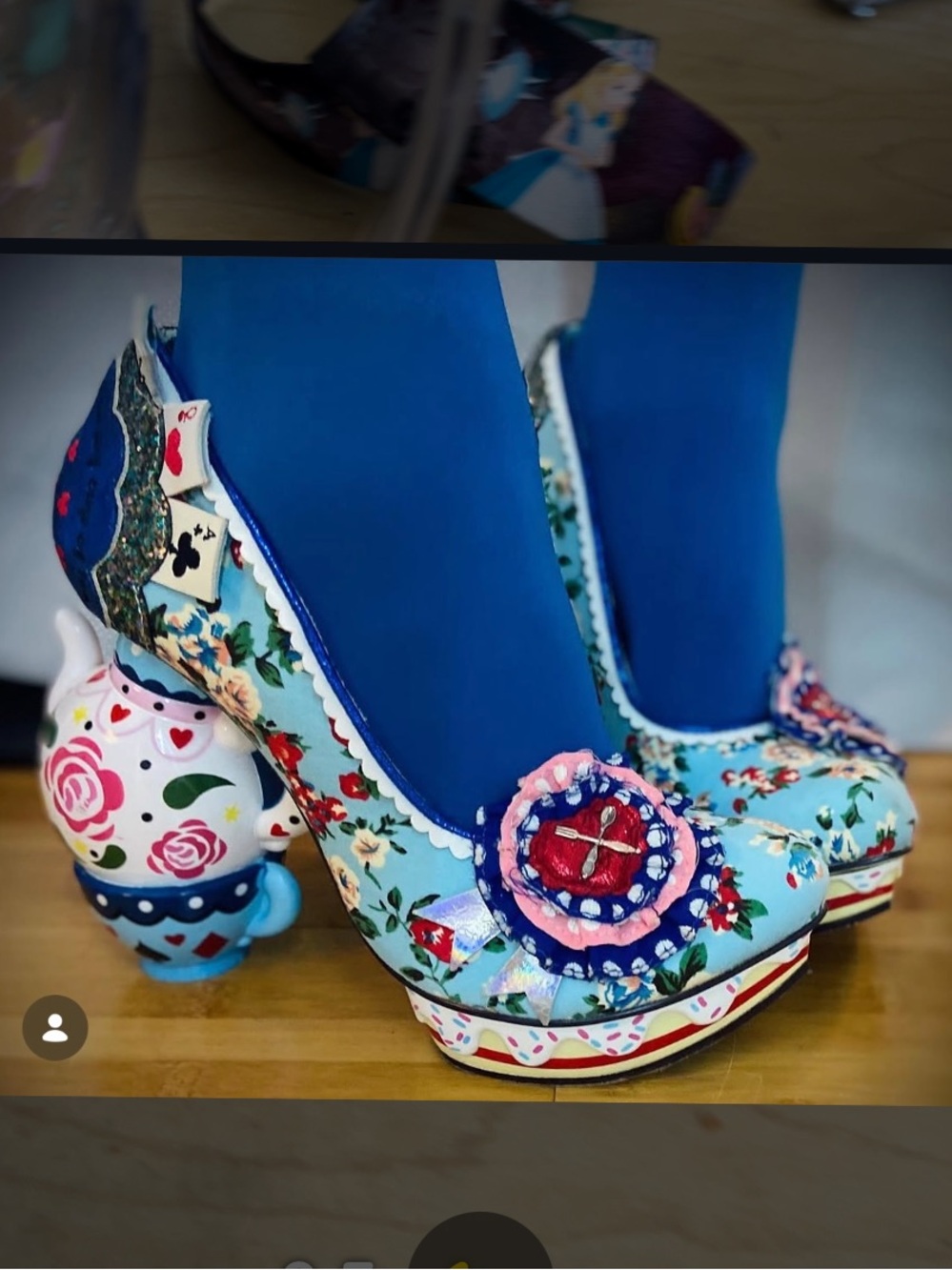 Irregular Choice Alice in Wonderland “One lump or Two” 9/40